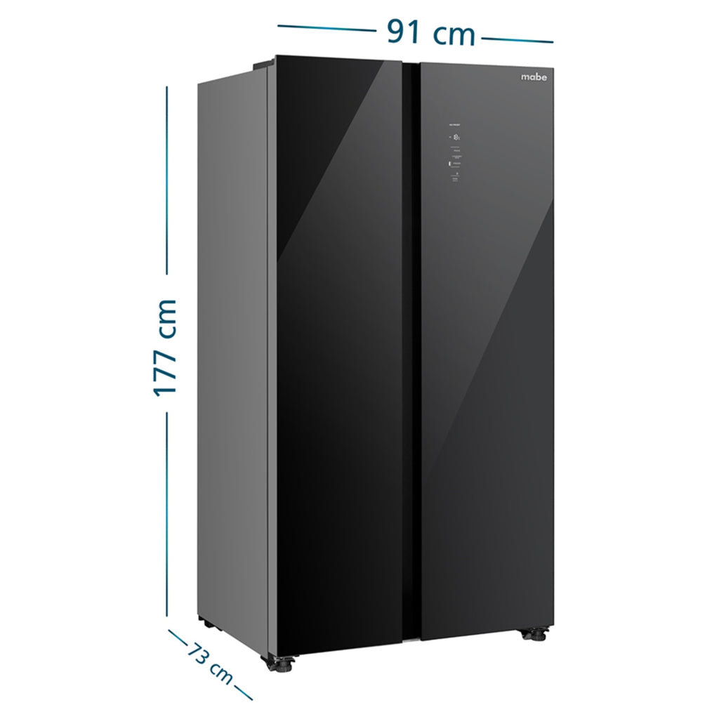 Nevecón Side by Side No Frost 631L Negro Mabe MSL631LKLNG0