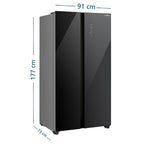 Nevecón Side by Side No Frost 631L Negro Mabe MSL631LKLNG0