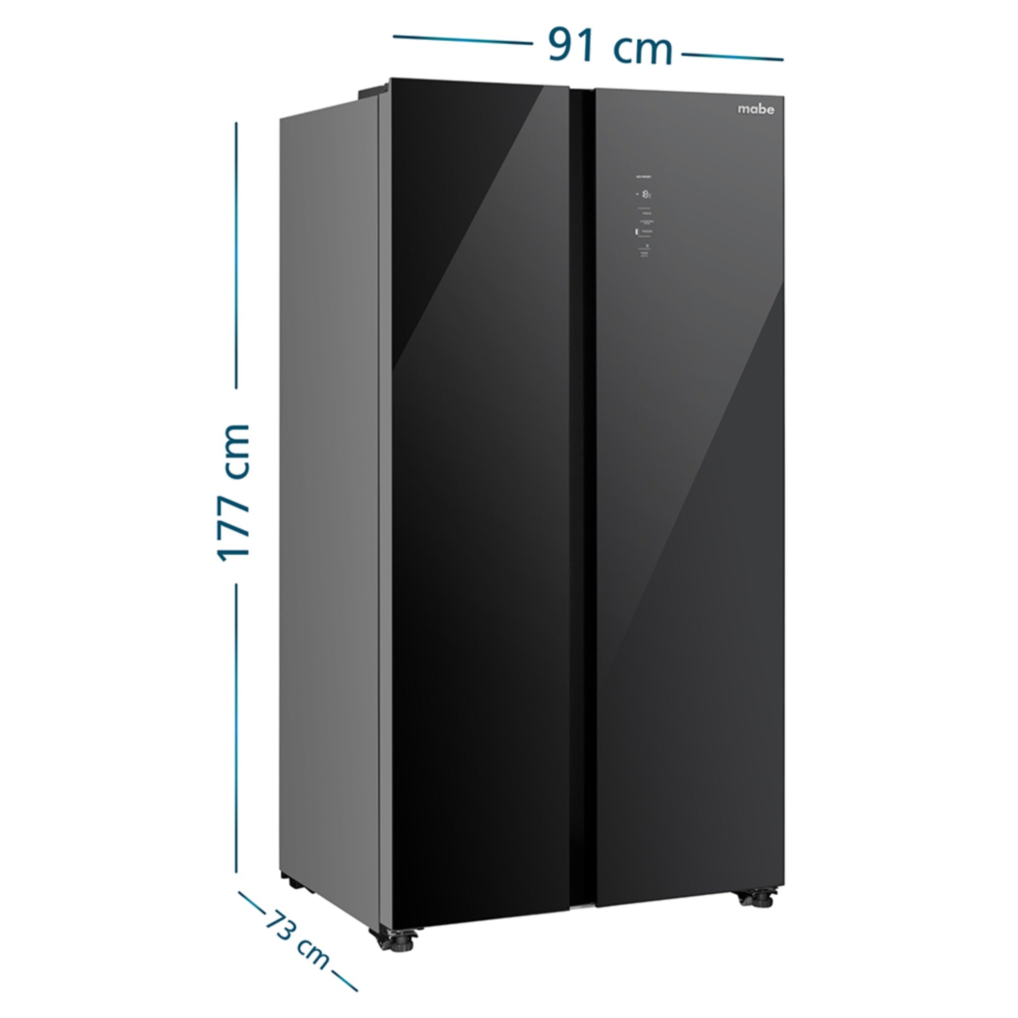 Nevecón Side by Side No Frost 631L Negro Mabe MSL631LKLNG0