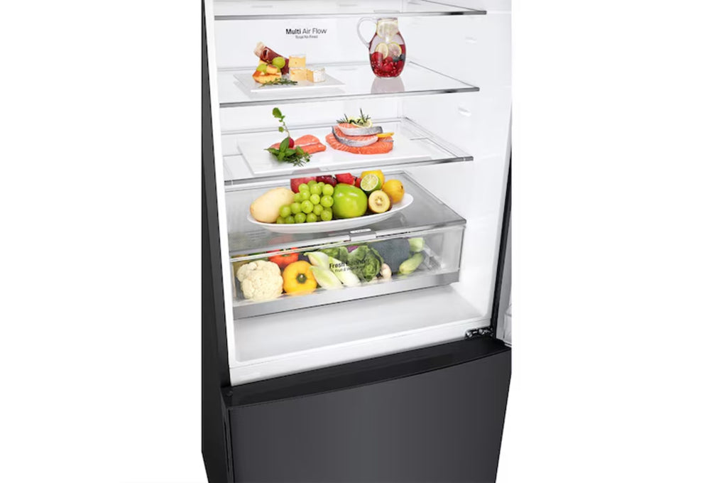 Nevera Bottom Freezer No Frost 420L Negro Mate LG GB41WPT.AMCCCLM