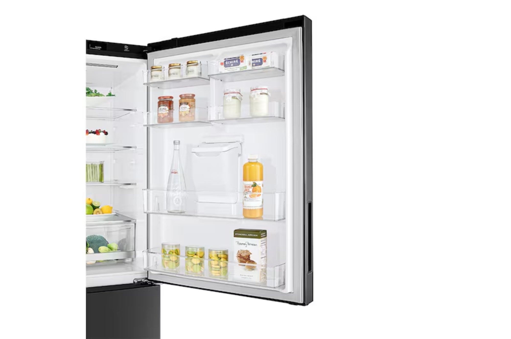 Nevera Bottom Freezer No Frost 420L Negro Mate LG GB41WPT.AMCCCLM