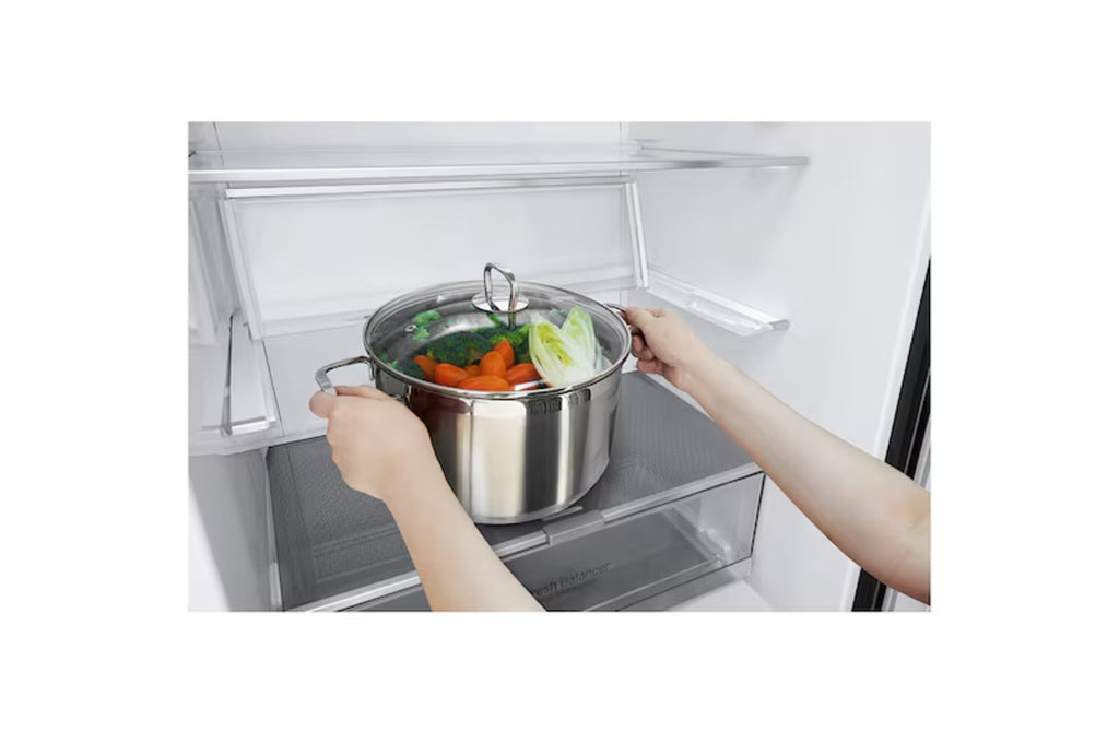 Nevera Bottom Freezer No Frost 420L Negro Mate LG GB41WPT.AMCCCLM