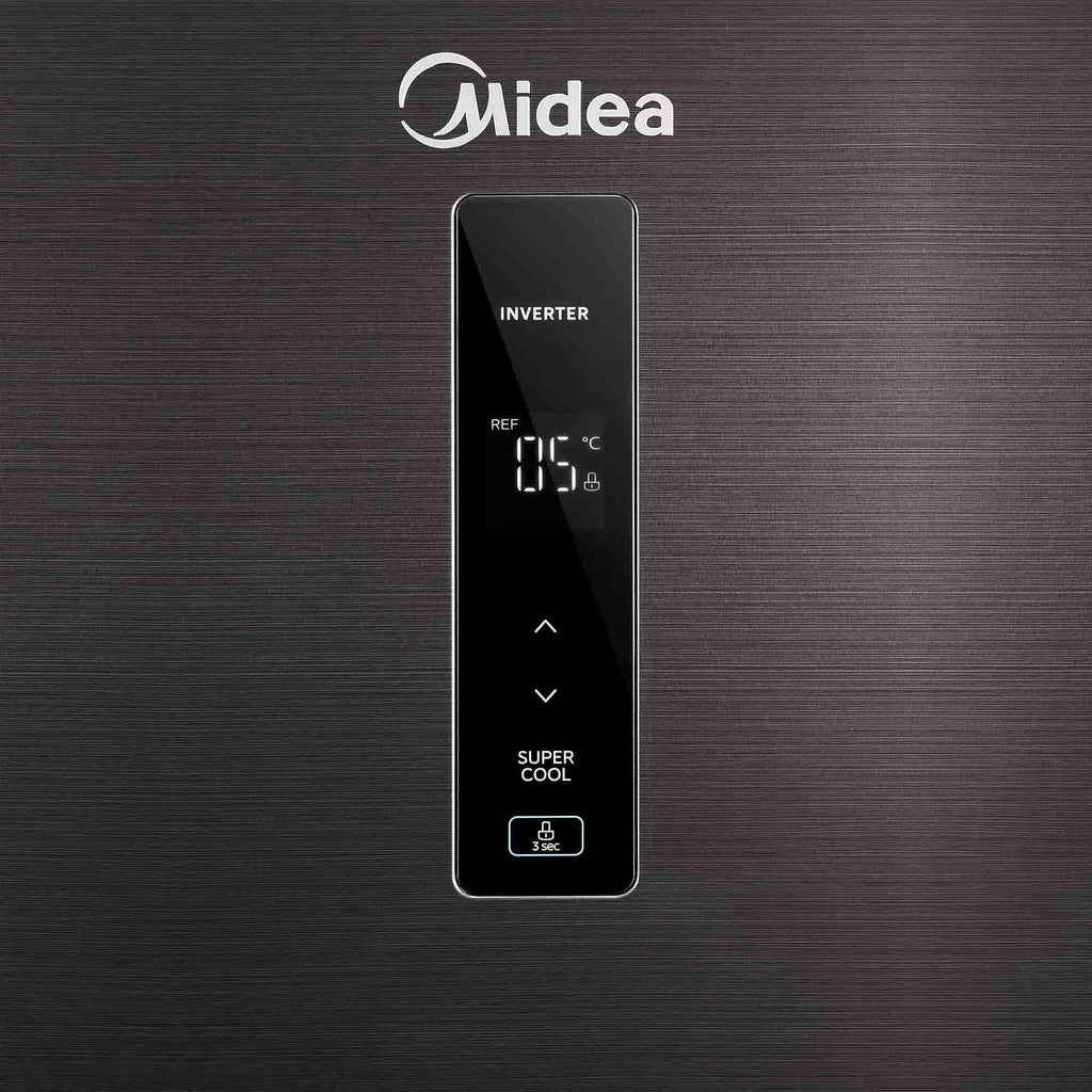 Nevera Inverter Quattro Jazz Black 409 L Midea MDRT580MTM28COD