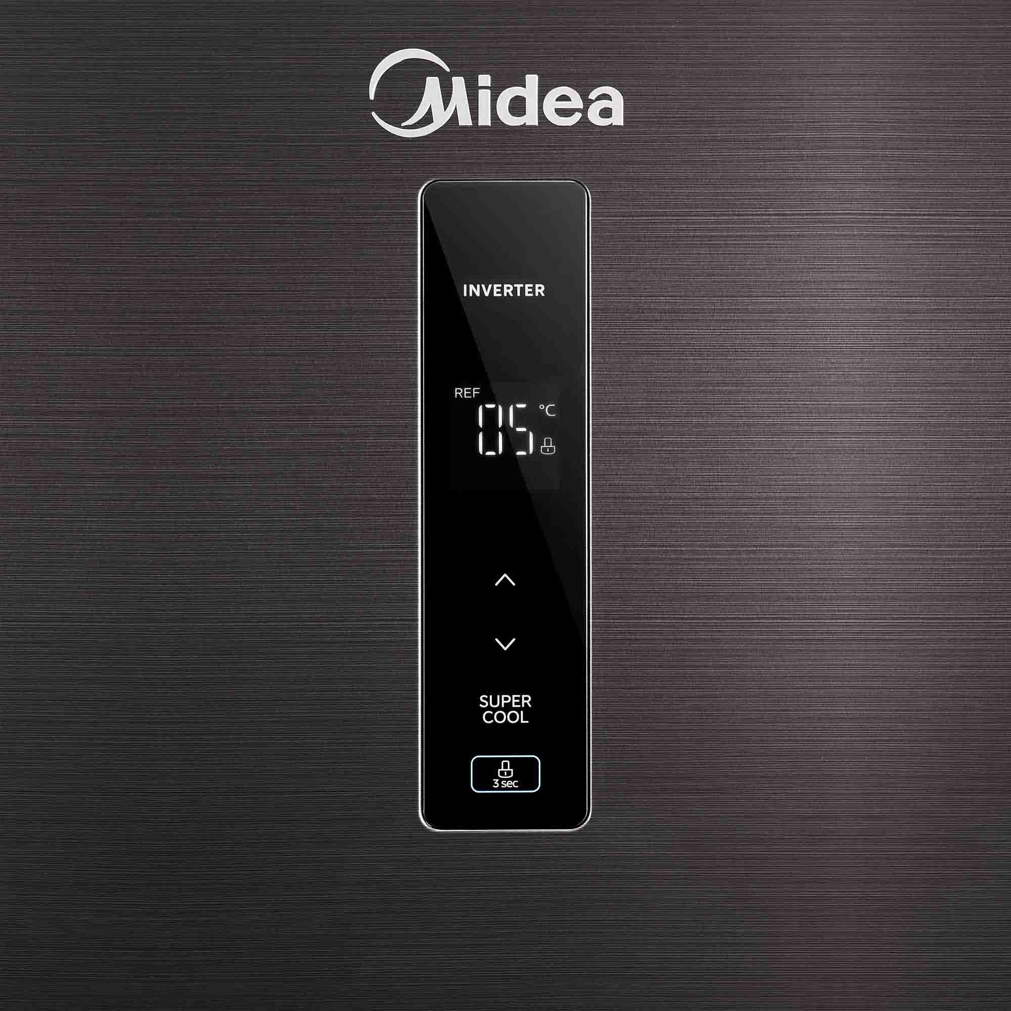 Nevera Inverter Quattro Jazz Black 409 L Midea MDRT580MTM28COD