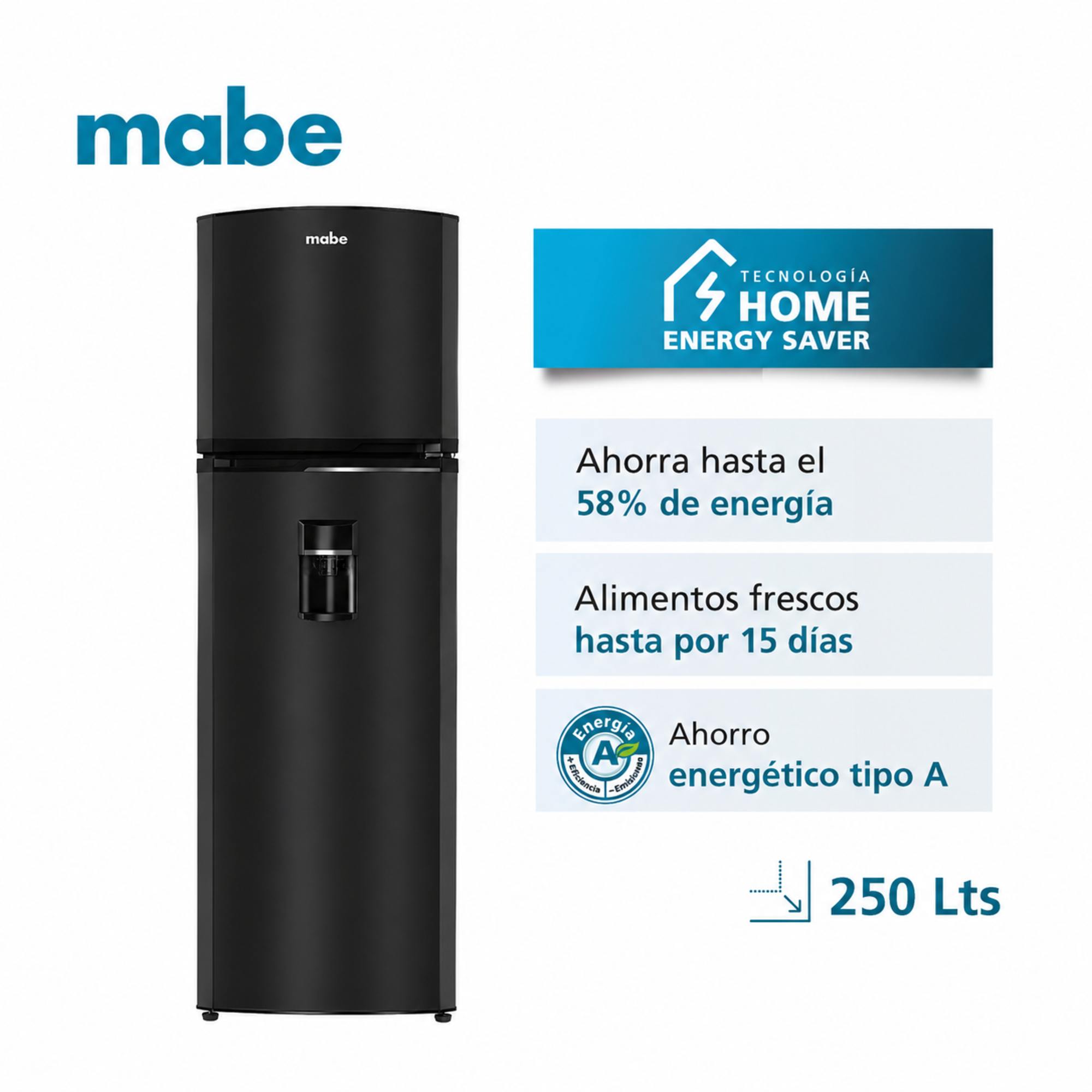 Nevera No Frost 267L Grafito Mabe RMA267PHCG