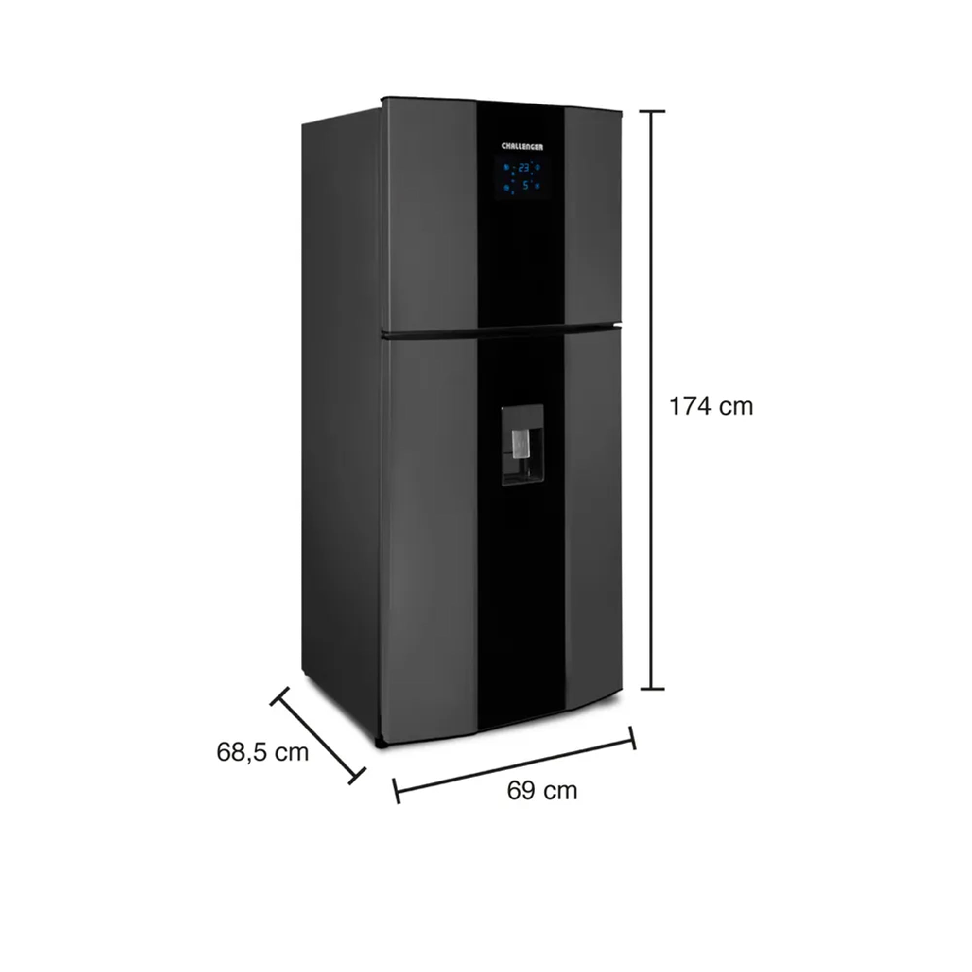 Nevera No Frost 390L Challenger CR390