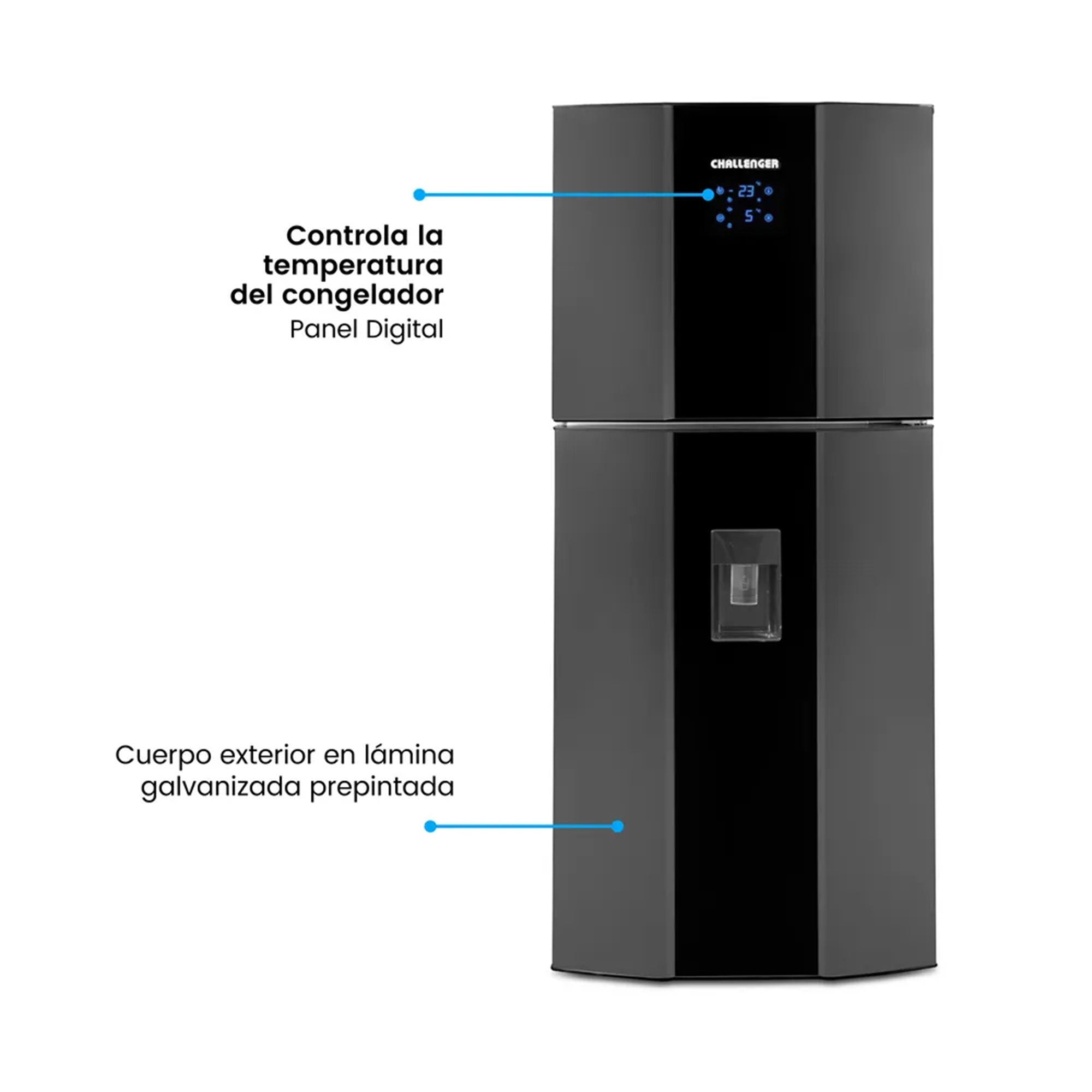 Nevera No Frost 390L Challenger CR390