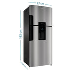 Nevera No Frost 470L Inox Mabe RMP470YCU