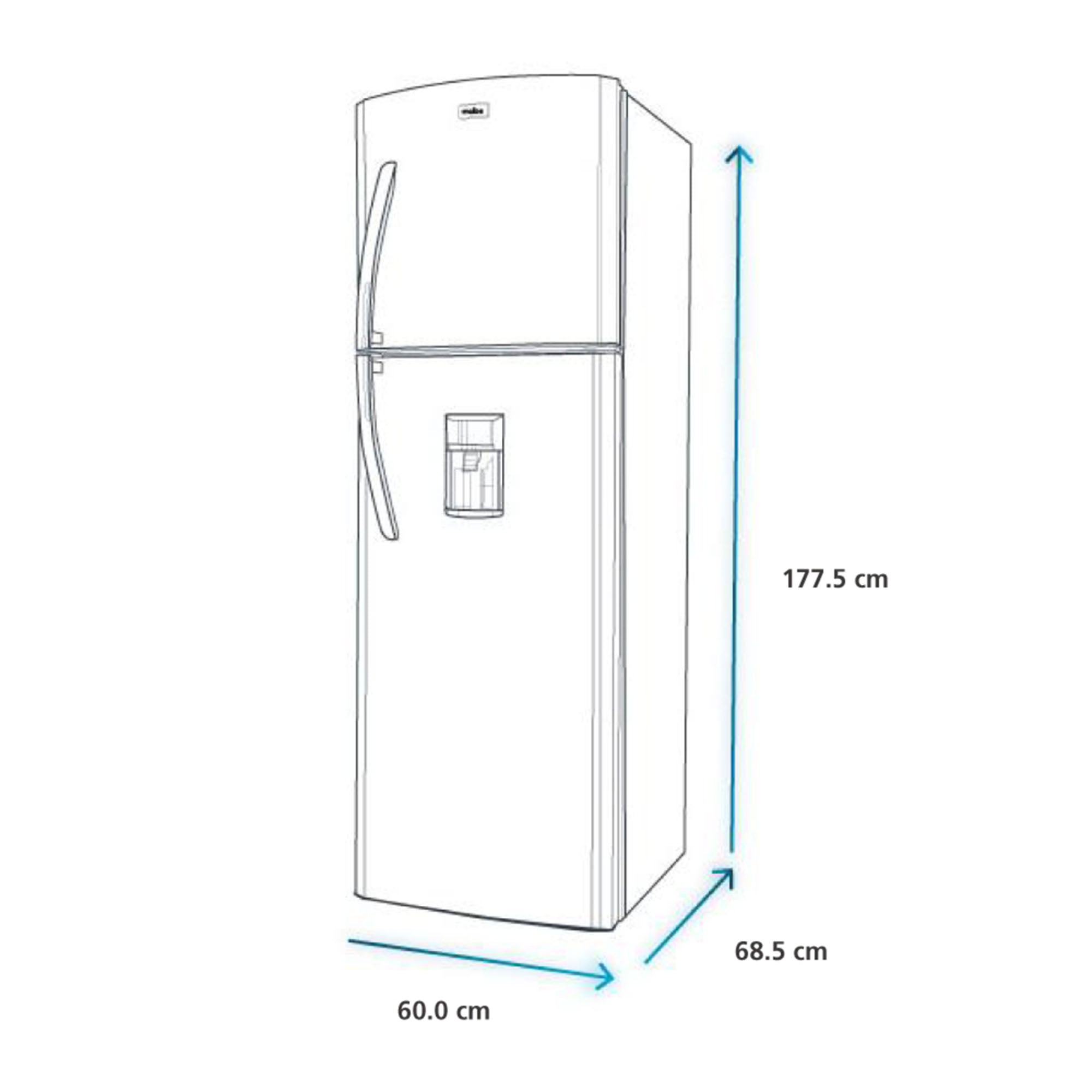Nevera No Frost 313L Mabe RMA313FXCT