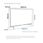 Televisor 75" QLED Google TV- Control por voz - 75KG290 BT T2 Challenger