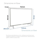 Televisor 32" Google TV T2 Challenger - 32KR14 HD T2 ROKU