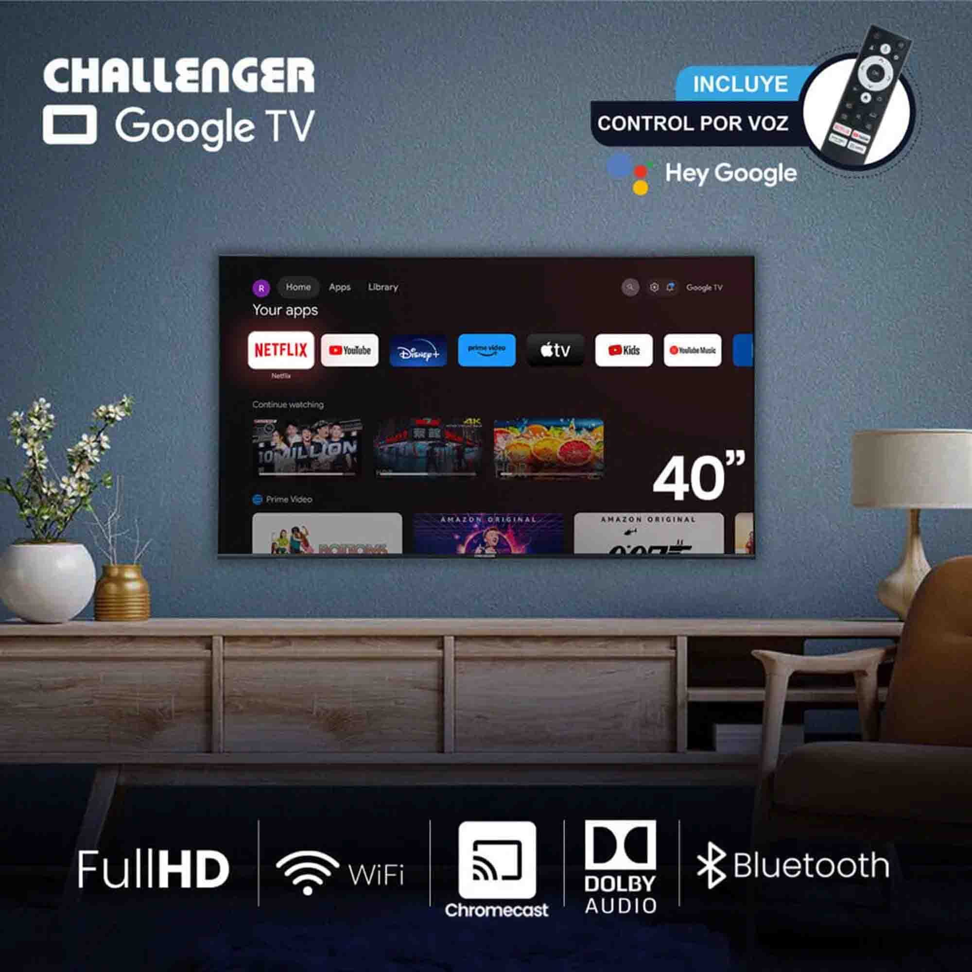Televisor Smart TV 40″ Challenger 40TG81
