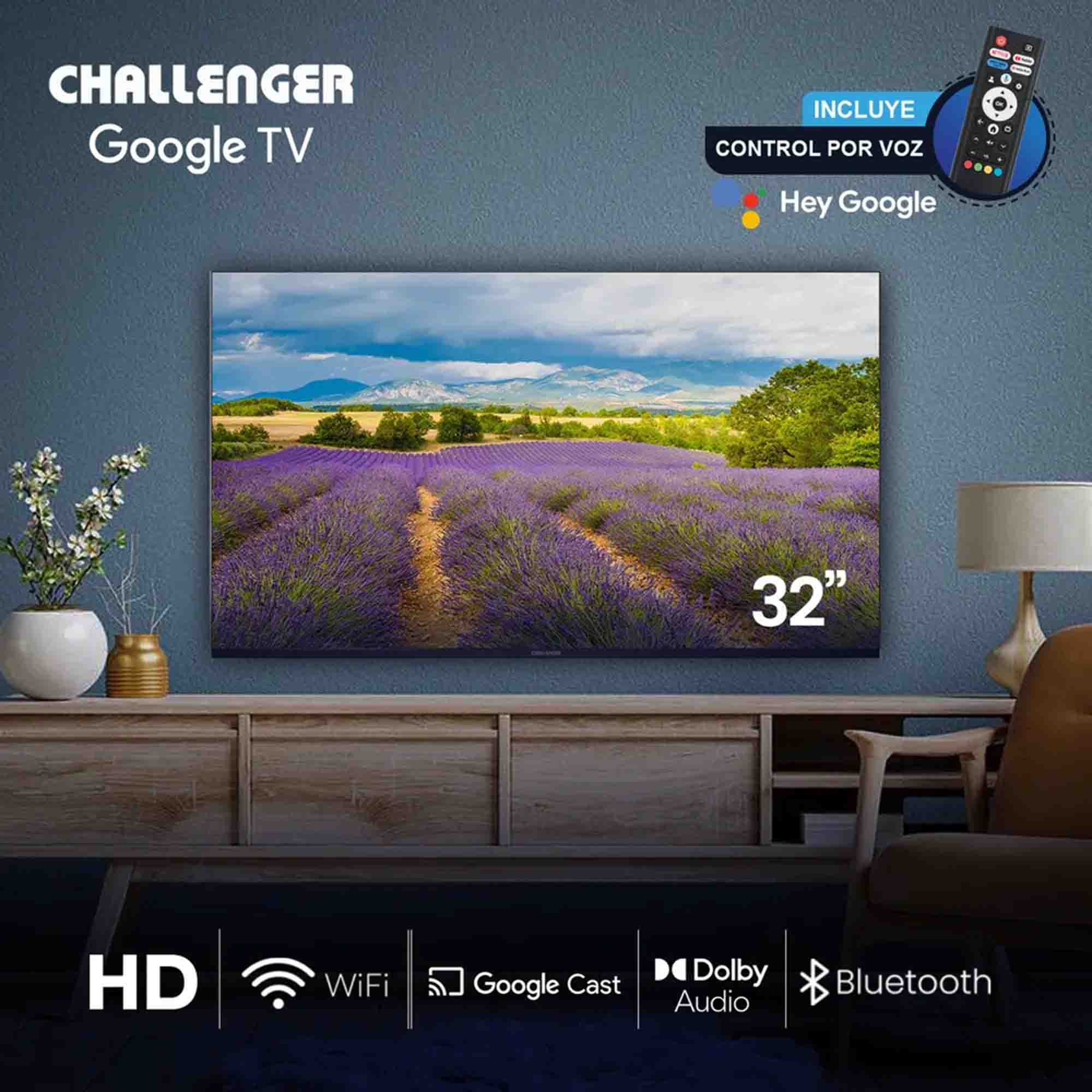 Televisor 32" HD Google TV Challenger 32KG90