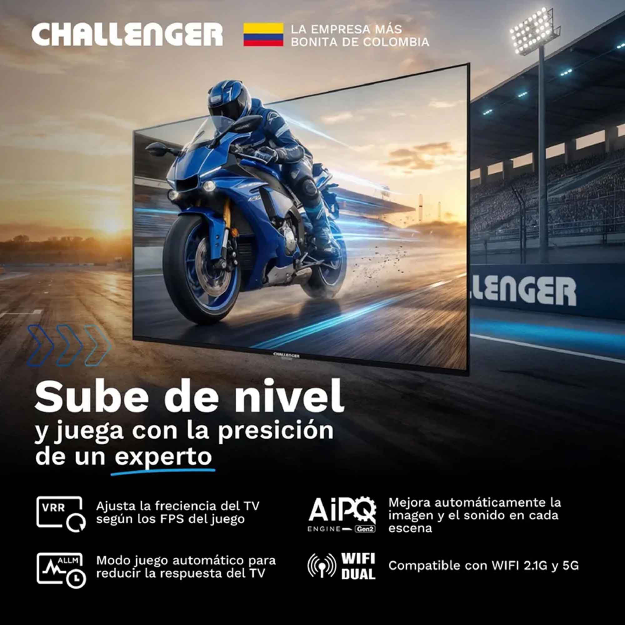 Televisor 50" Google TV UHDG-50TG2771-BT Challenger
