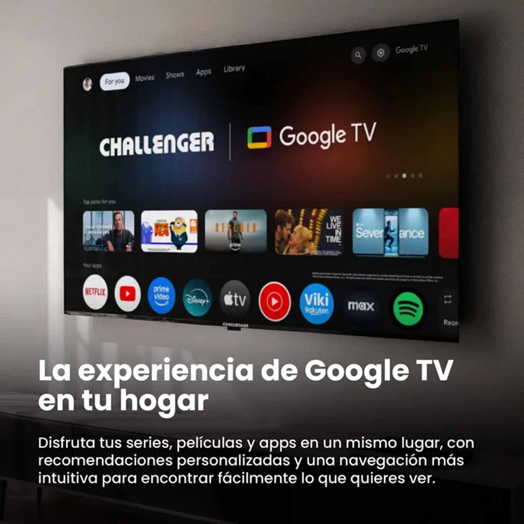 Televisor 50" Google TV UHDG-50TG2771-BT Challenger