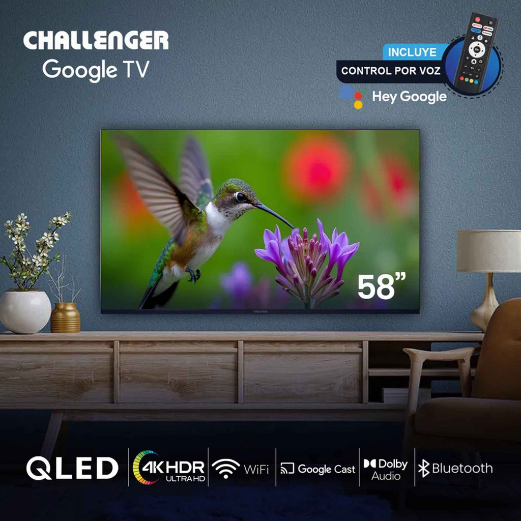 Televisor QLED 58" Google TV Challenger 58KG290 BT