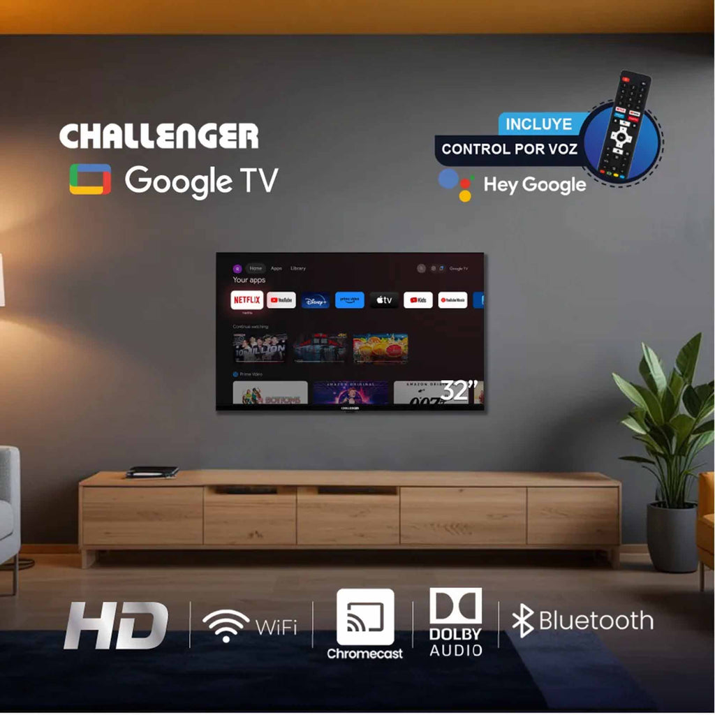 Televisor Smart TV 32" Challenger 32KG84BT