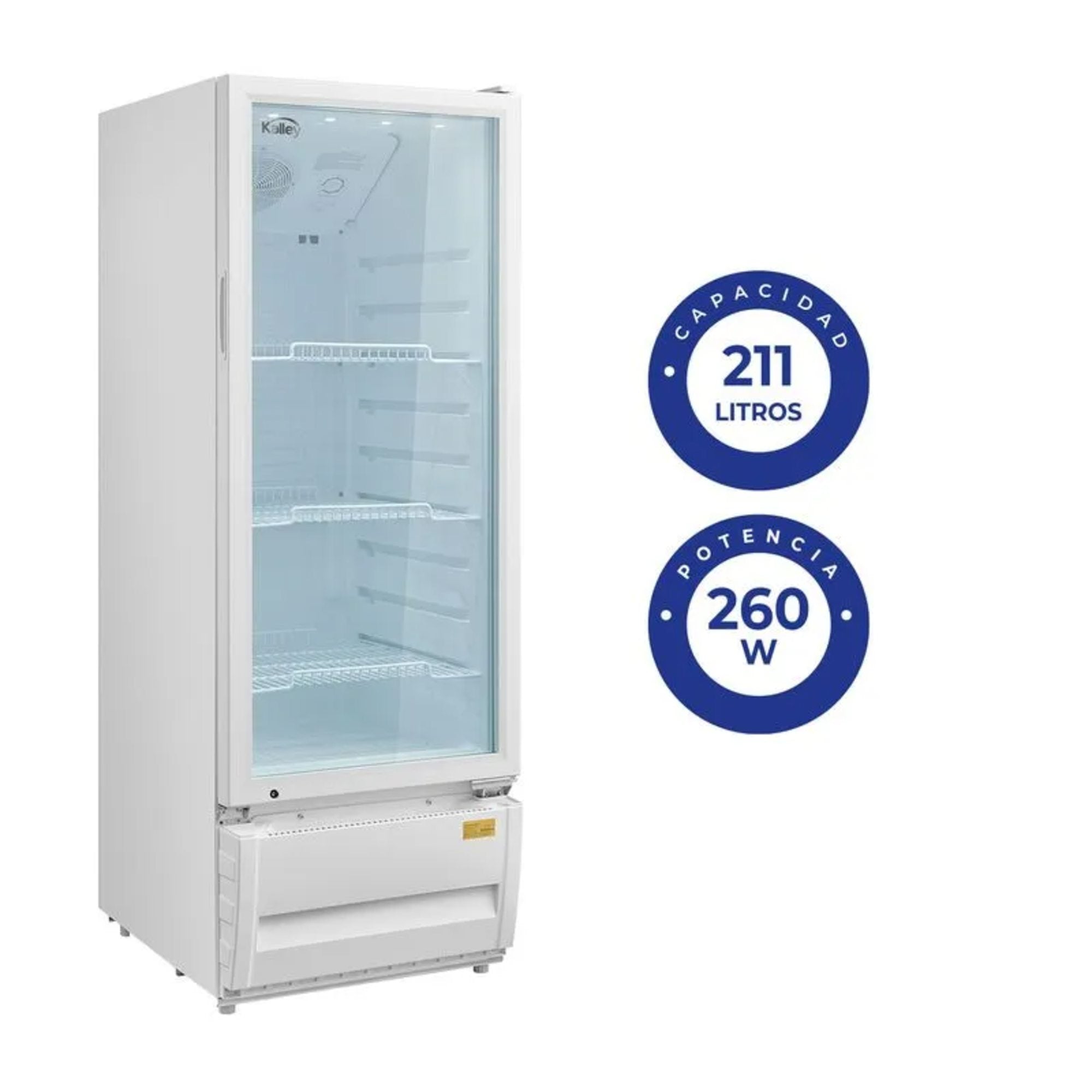 Vitrina Refrigerada Vertical 211L Kalley K-SCH211