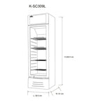 Vitrina Refrigerada Vertical 309L Kalley K-SCH309L