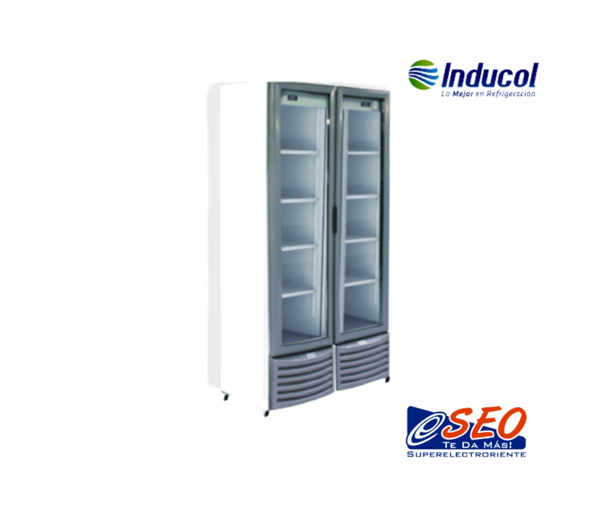 Vitrina Refrigerada Vertical Mixta 25 Pies Inducol VV-MSL-25BL1CDLD