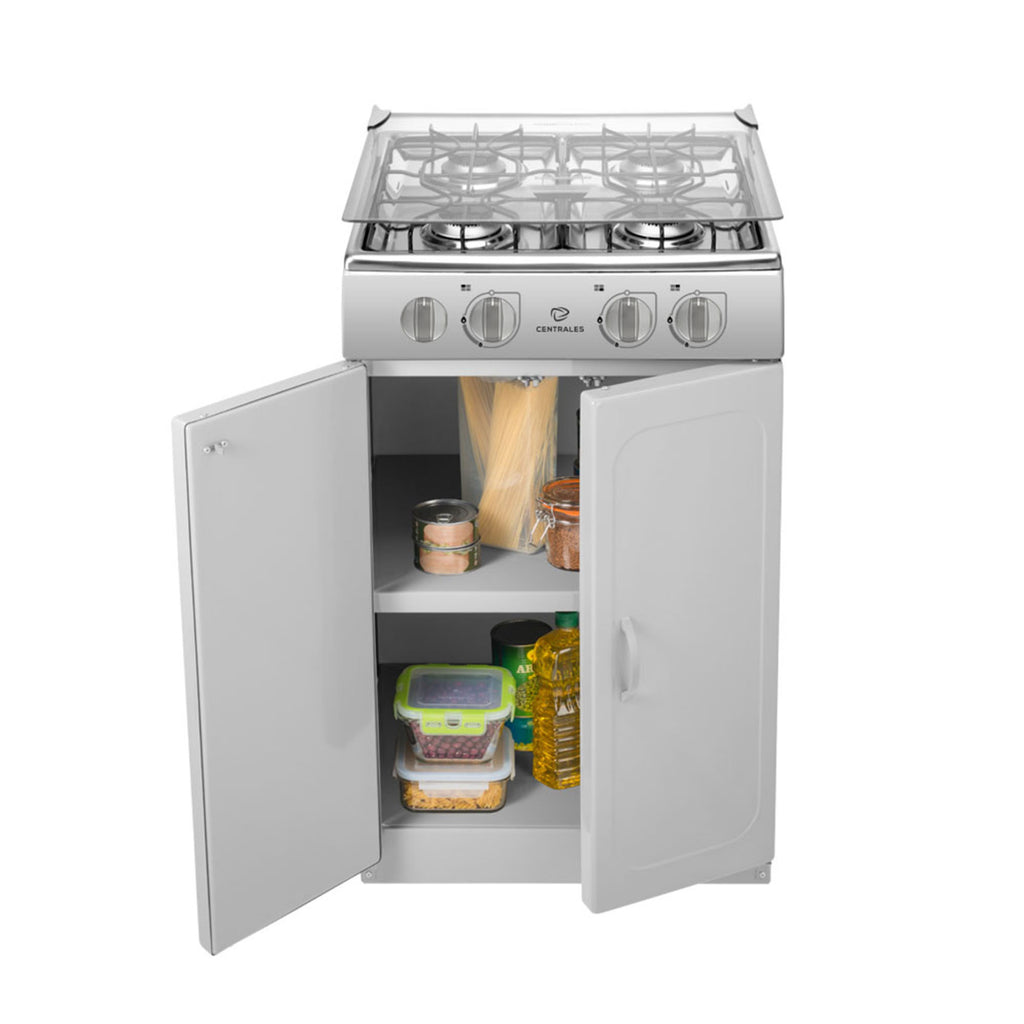 Estufa de piso con Gabinete 52 cm Gas Natural Inoxidable Mabe CCC20GTGXN-5