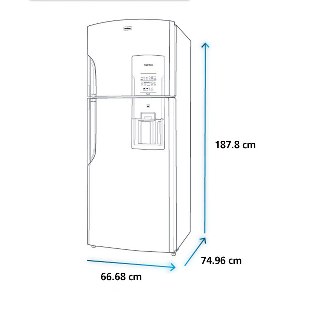 Nevera No Frost 422L Black Steel Mabe RMS400IBBQP0
