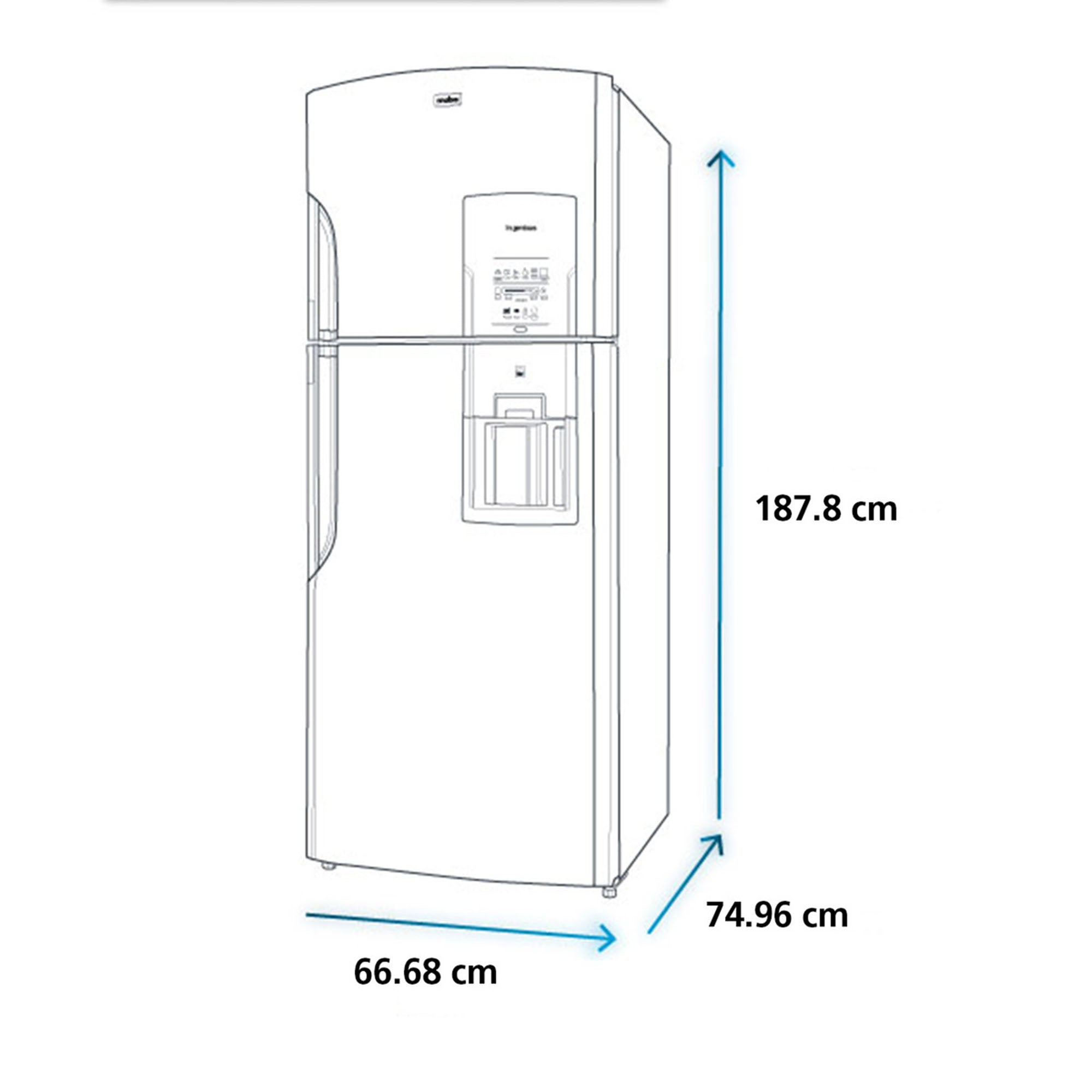 Nevera No Frost 422L Black Steel Mabe RMS400IBBQP0