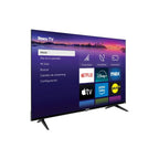 Pantalla de inicio de Roku TV en el televisor Challenger 50" con Netflix, Disney+, Max y Prime Video