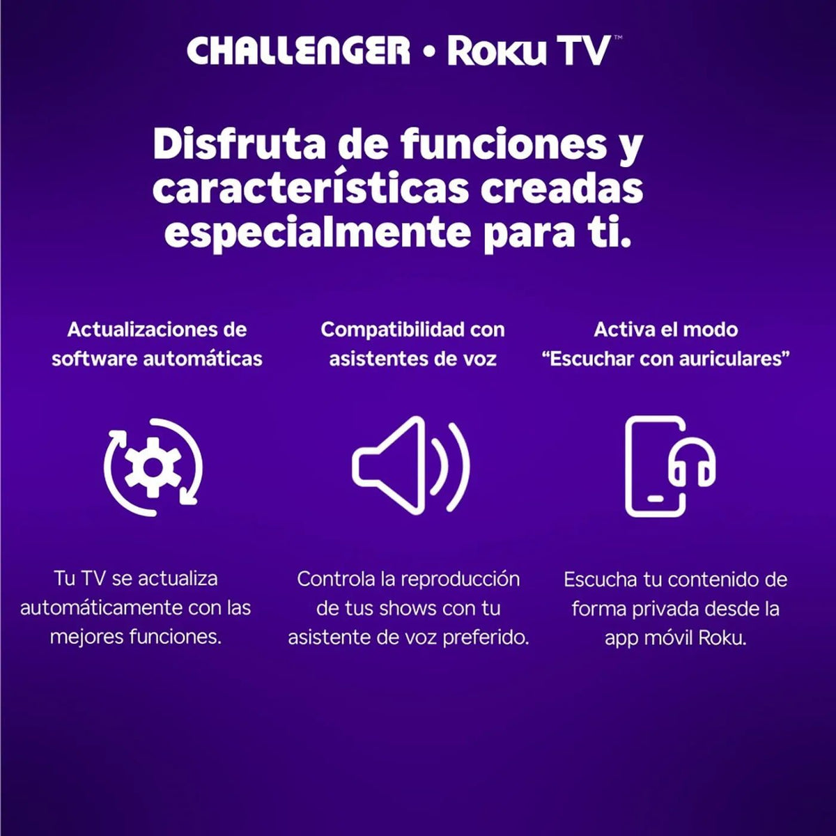 Funciones de Roku TV: actualizaciones automáticas, asistentes de voz y modo escuchar con auriculares