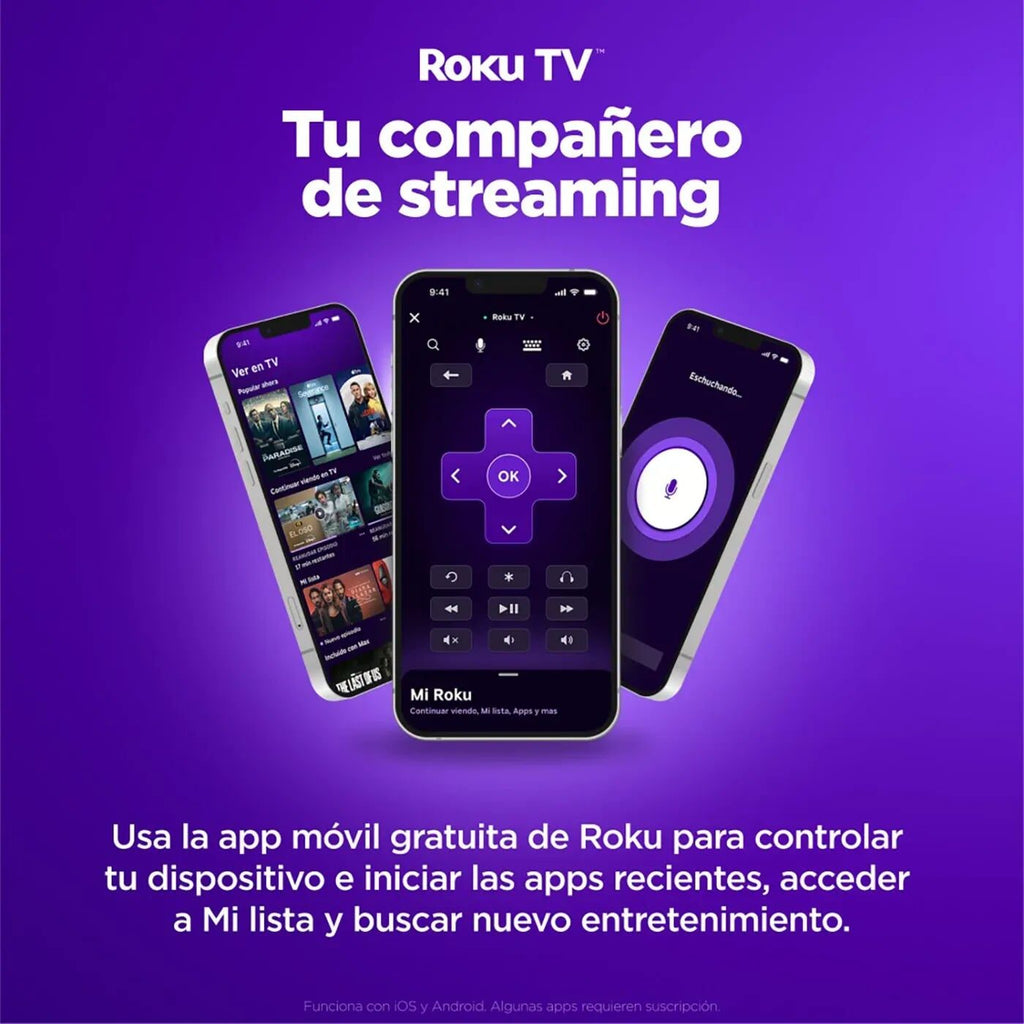 App móvil gratuita de Roku para controlar el televisor Challenger desde el celular