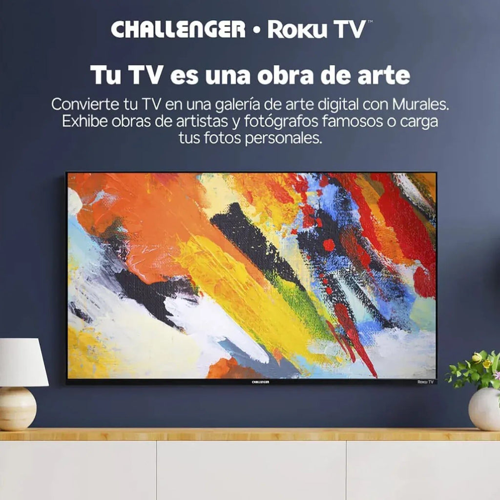 Función Murales de Roku TV: el televisor Challenger muestra obras de arte en la sala