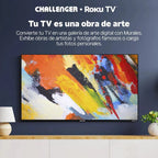 Función Murales de Roku TV: el televisor Challenger muestra obras de arte en la sala
